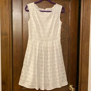 White Sleeveless New York and Company Dress
